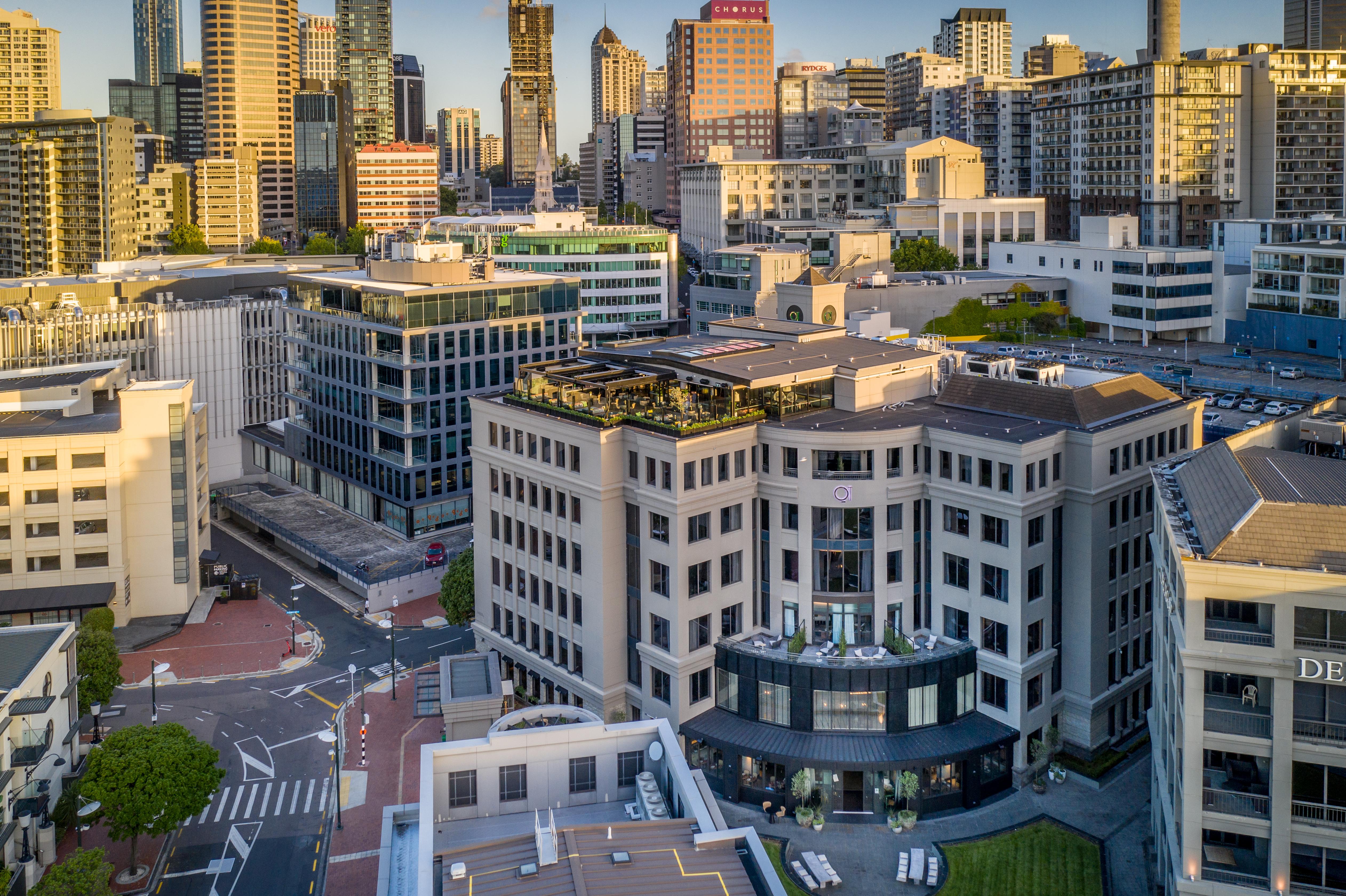 Qt Auckland Hotel Ngoại thất bức ảnh Aerial view of the San Diego Convention Center